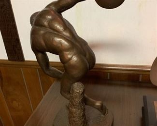 1963 Austin Production Discus Athlete Plaster Figure