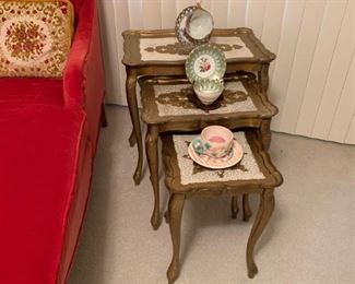Vintage Hollywood Regency Stacking Tables