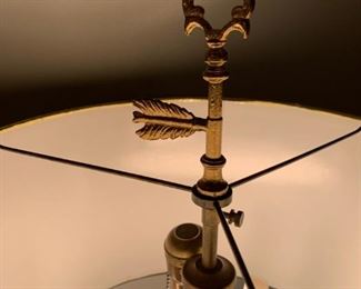 Vintage French Broullette Lamp