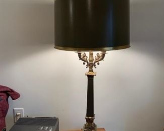 Vintage French Broullette Lamp