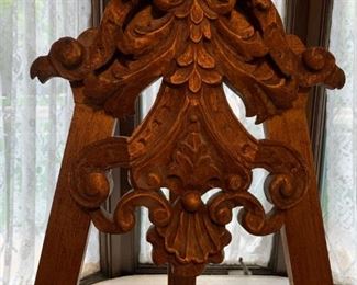 Hand Carved Wood Art Easel