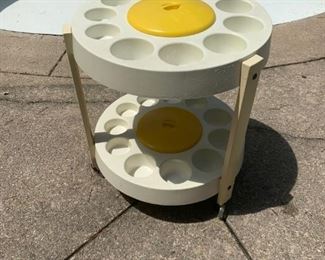 MCM 1960's TIARA CASA Portable Bar Serving Cart KARTELL PANTON ERA