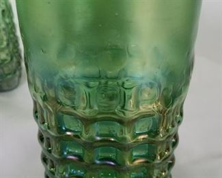 ROBERT COLEMAN IRIDESCENT ART GLASS TUMBLERS