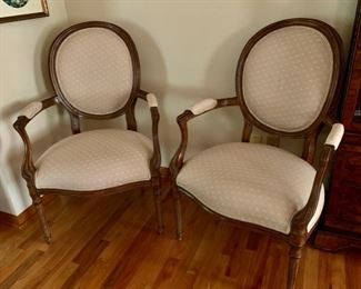 CLEARANCE !  $100.00 now, was $300.00......Pair lovely side chairs 41 1/2" tall