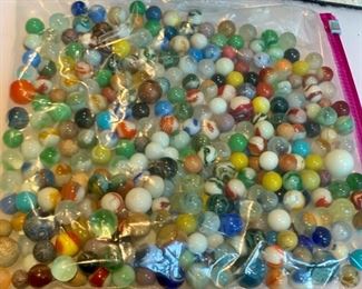 CLEARANCE!  $75.00 now, was $200.00........Over 300 Vintage Antique Marbles!  