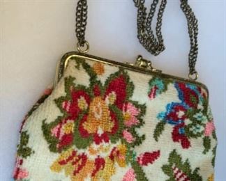 CLEARANCE   $5.00 now, was $12.00........Vintage Cute Tapestry Purse 