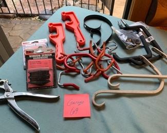 $12.00....Garage LOT 69  Hooks and More