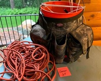 CLEARANCE !  $5.00  now, was $18.00....Garage LOT 64  Camo Bucket Boss and Extension Cord