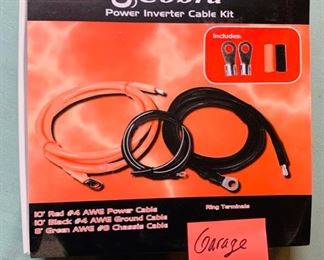 CLEARANCE !  $5.00 now, was $24.00....Garage LOT 41  Cobra Power Inverter Cable Kit