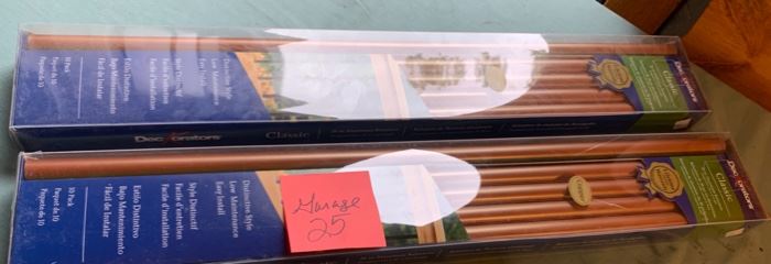 HALF OFF!  $15.00 now, was $30.00....Garage LOT 25  2 Boxes 10 in each Decorators Classic 26" Aluminum Balusters 