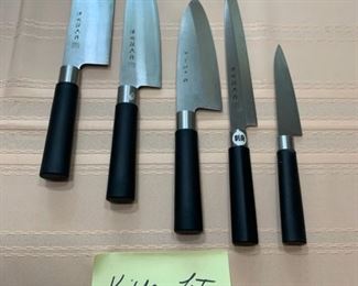 $40.00....Kitchen LOT 17  EXTREMELY Sharp Japanese Knives!  