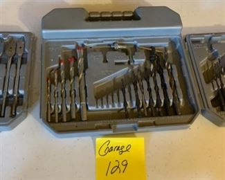 CLEARANCE !  $5.00 now, was $16.00......GARAGE LOT 129  Drill Bits Box as is