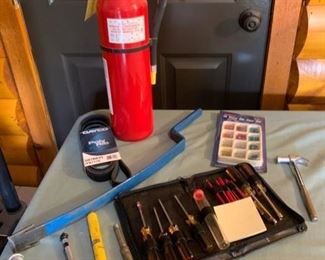 HALF OFF!  $10.00 now, was $20.00......GARAGE LOT 127  Fire Extinguisher, tools and more