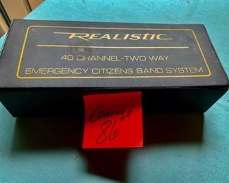 $15.00......Brand New Realistic 40 Channel Two Way Emergency Citizens Band System GARAGE LOT 86