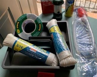 HALF OFF!  $5.00  now, was $10.00......Rope/Duct Tape and More!  GARAGE LOT 81