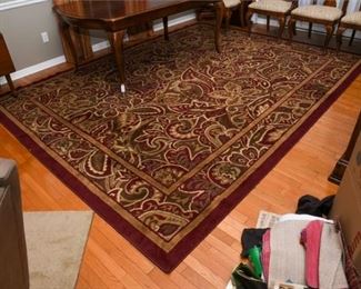 15. Shaw Living Paisley Park Rectangular Red Floral Area Rug