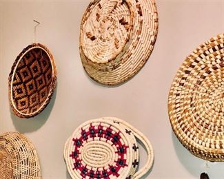 130. Group Lot Of Woven Baskets