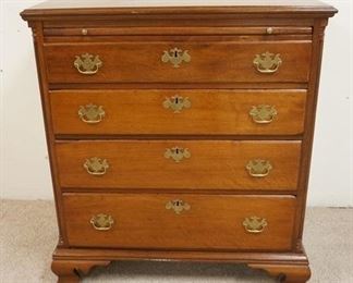 1104	ANTIQUE FOUR DRAWER CHEST HAS GRADUATED DRAWERS & A PULL OUT SURFACE, 37 1/2 IN W, 42 IN H 
