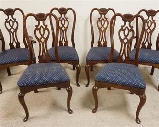 1145	SET OF 6 THOMASVILLE DINING CHAIRS, 1 ARM AND 5 SIDE
