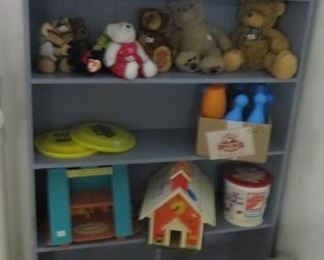 Toys and Wood Shelf