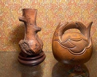 039 Asian Wood Carved Pieces