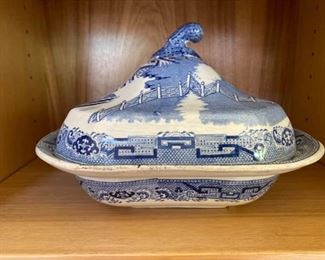 101 Lidded Stone China Ceramic Dish
