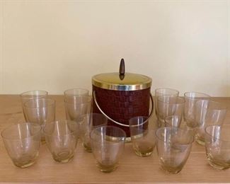 102L Mid Century Barware and Ice Bucket