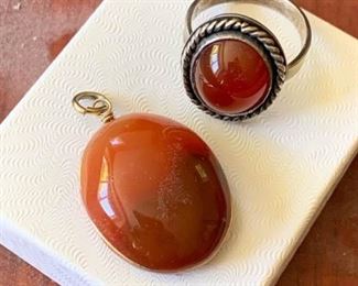 321m Sterling Ring  Complimenting Pendant