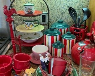 353k Red Kitchen Accessories