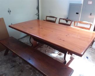 G206Nicholas  Stone Chairs  Country Kitchen Table