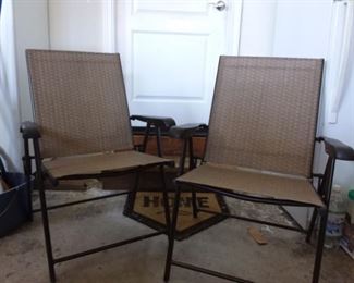 G207Set of 2 Outdoor Folding Patio Chairs