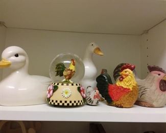  Wooden Ducks  Chickens
