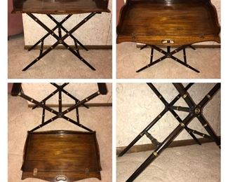 Vintage Butler Table. Removable top. Hitchcock style. 