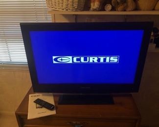 PRICE: $50.00 Curtis 32" LCD 720p TV with built in DVD player, 60Hz, NOT smart. Item# 68902  