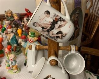 Norman Rockwell Coffee Cups.
