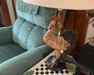 Rooster Lamp.