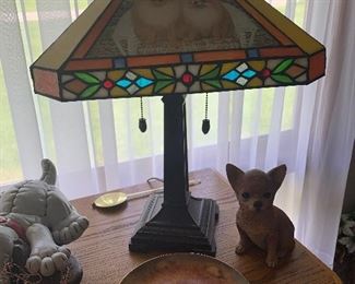 Tiffany Style Library Lamp.