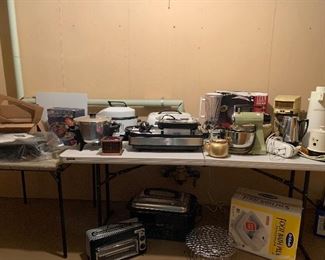 Small appliances, some retro.