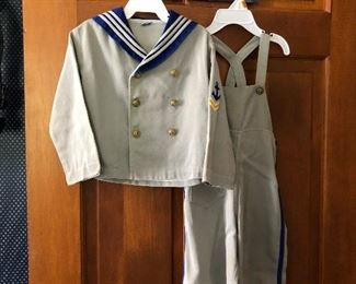 1946 sailor baby outfit mint condition. 