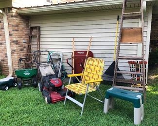 Yard tools and toys