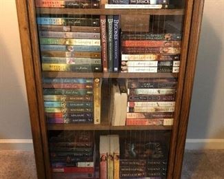 Nice cabinet 
Nice books