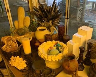 home décor, silk plants