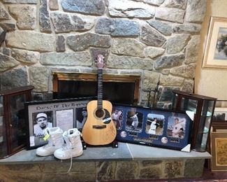 Signed sports Memorabilia & guitar (Vince Gill)
