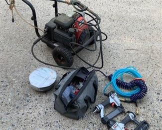 Honda Power Washer and Porter Cable Nail Gun