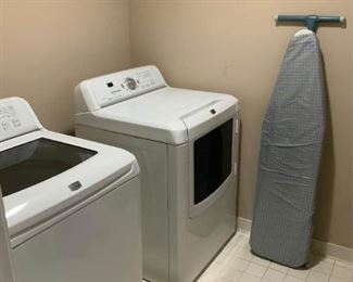 Maytag Washer and Dryer and Ironing Board
