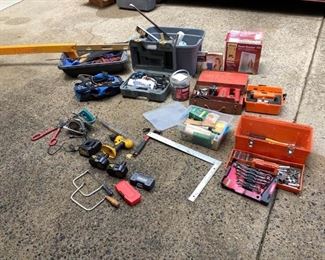 Power Steamer and DeWalt Drill And Accessories