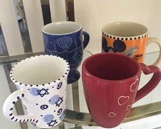 Item #12:  Set of 4 assorted large mugs: $8