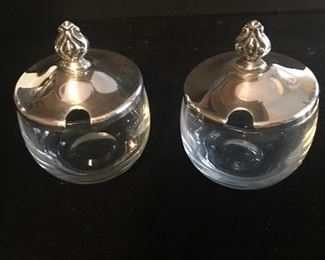 Item #53:  Silverplate condiment dishes. Approx. 2"hx2.5"w:   $10