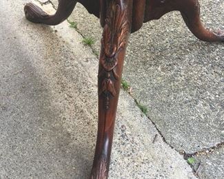 Item #65 continued (carved legs)