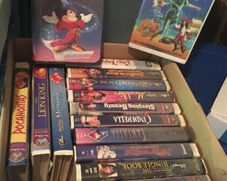 Item #69.  Assorted Disney VHS tapes.  Approx. 15 total. $20